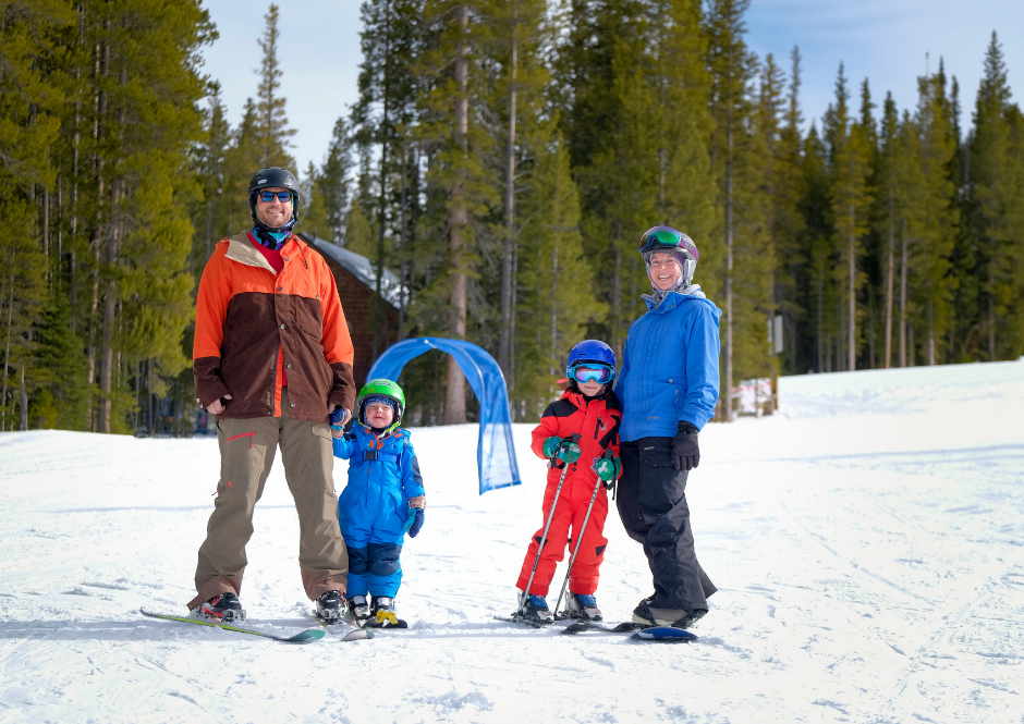 Winter Park Skiing Family